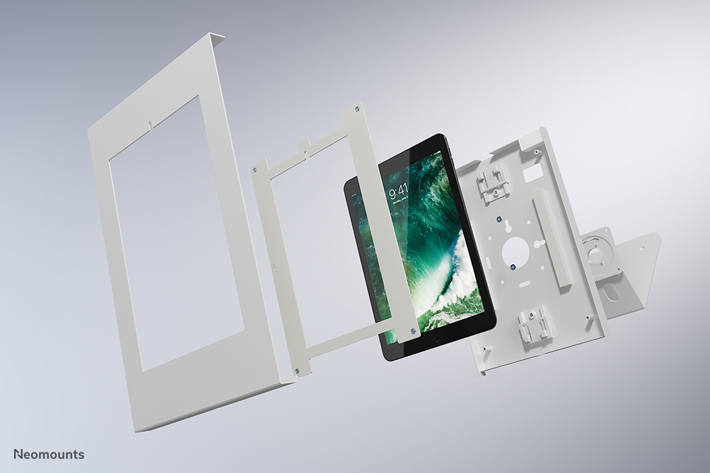 Neomounts DS15-630WH1 Soporte de escritorio y pared para tablet 9.7-11" - bloqueable